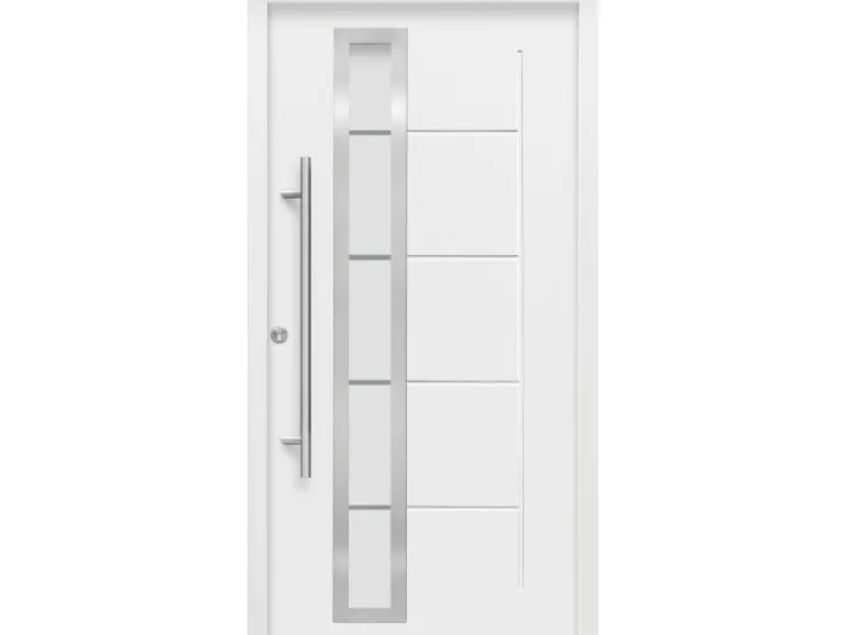 Haustür Thermospace Paris Prime 100 cm x 210 cm Weiß Anschlag L