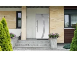 Haustür Thermospace Prag Prime 110 cm x 210 cm Weiß Anschlag L