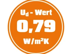 Haustür Thermospace Prag Prime 100 cm x 210 cm Grau Anschlag L