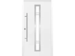 Haustür ThermoSpace Prime Palermo 100 cm x 210 cm Weiß Anschlag L