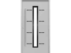 Haustür ThermoSpace Prime Milano 100 cm x 210 cm Grau Anschlag L