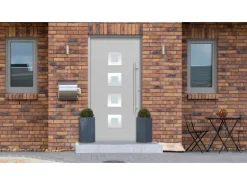 Haustür Thermospace Wien Prime 100 cm x 210 cm Grau Anschlag R