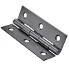 Hettich Scharnier Schmal 60 mm x 35 mm x 1,2 mm Stahl Schwarz 2 Stück