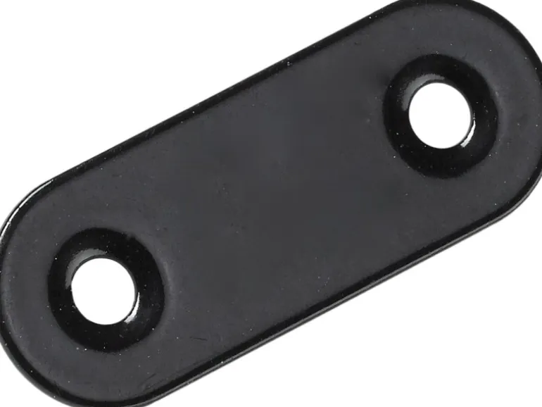 Hettich Verbindungsblech 15 mm x 40 mm Stahl Pulverbeschichtet Schwarz 1 Stück