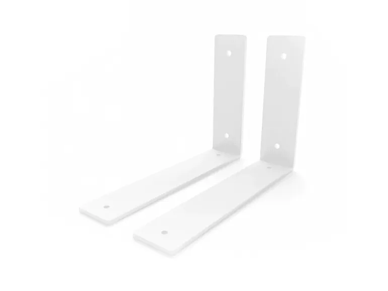 HEVVA Regalwinkel FREIBERG 20 cm Tief 2er Set Weiß