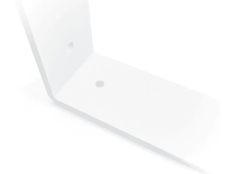 HEVVA Regalwinkel FREIBERG 10 cm Tief 2er Set Weiß