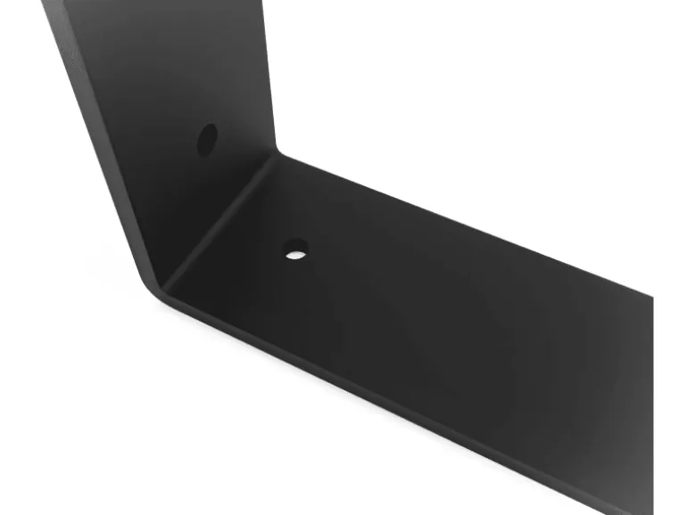 HEVVA Regalwinkel FREIBERG 10 cm Tief 2er Set Schwarz