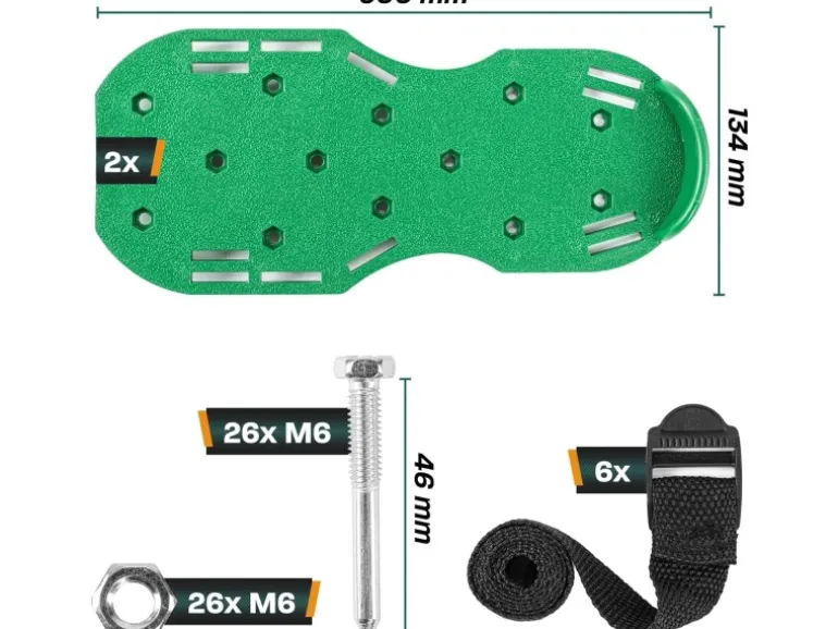 Hinrichs Rasenlüfterschuhe 2x Nagelschuhe zum Rasen belüften
