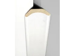 Hohlkehlleiste Struktur Weiß foliert 22 mm x 22 mm Länge 2600 mm