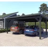 Holzbrüder Carport Ralf 36m² 150kg/m² Chromoxidgrün-Dornengrün