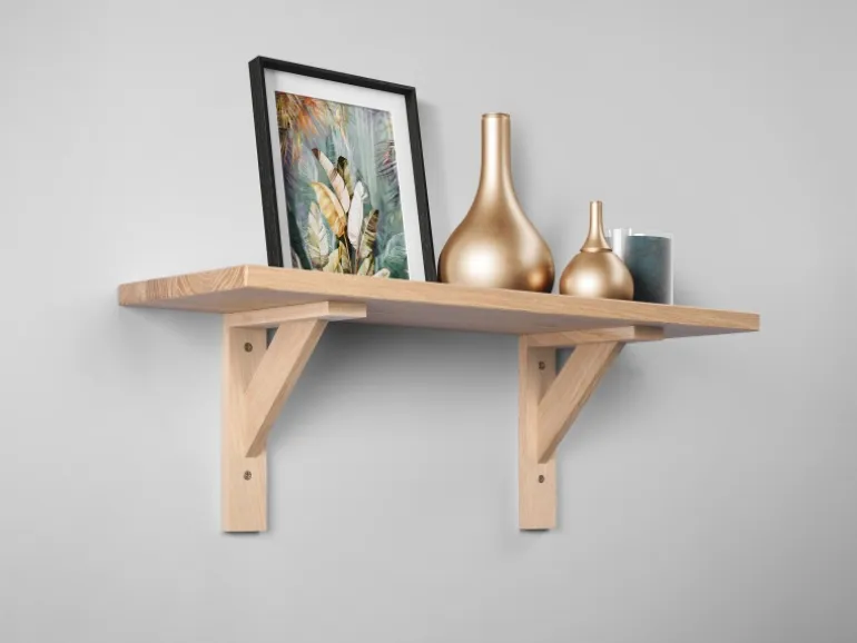 Holzkonsole Eiche 19,5 cm x 16,5 cm