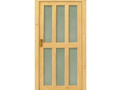 Holz-Mehrzwecktür Modell Fehmarn 98 cm x 200 cm Anschlag Links Fichte Natur