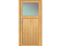 Holz-Nebeneingangstür NET 501 Fichte Natur 98 cm x 200 cm Anschlag Links