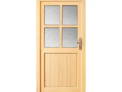 Holz-Nebeneingangstür NET 502 Fichte Natur 98 cm x 200 cm Anschlag Rechts