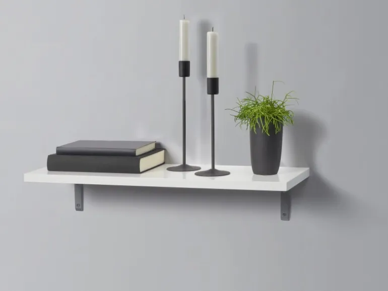 Holz-Wandregal Oldham 60 cm x 20 cm Weiß