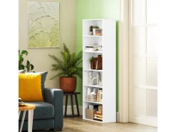 HOMCOM Bücherregal Standregal mit 5 Ebenen Aufbewahrungsregal