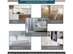 HOMCOM Schiebetür-Beschlagsatz Kohlenstoffstahl 200L x 4B x 0,6H cm Braun