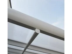 Home Deluxe Terrassenüberdachung Solis Alu 618 x 303 x 226 / 278 cm Weiß