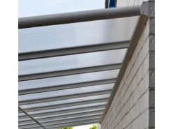 Home Deluxe Terrassenüberdachung Solis Alu 618 x 303 x 226 / 278 cm Weiß