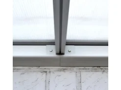 Home Deluxe Terrassenüberdachung Solis Alu 618 x 303 x 226 / 278 cm Weiß