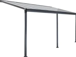 Home Deluxe Terrassenüberdachung Solis Alu 434 x 303 x 226 / 278 cm Anthrazit