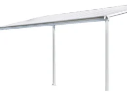 Home Deluxe Terrassenüberdachung Solis Alu 434 x 303 x 226 / 278 cm Weiß