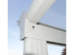 Home Deluxe Terrassenüberdachung Solis Alu 434 x 303 x 226 / 278 cm Weiß