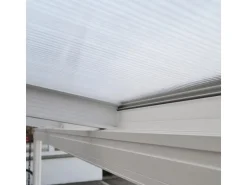 Home Deluxe Terrassenüberdachung Solis Alu 434 x 303 x 226 / 278 cm Weiß