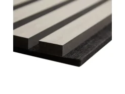 Homestyle4u Akustikpaneel Holz 60x60 cm Grau Wandpaneele Paneele 2660