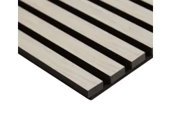 Homestyle4u Akustikpaneel Holz 60x60 cm Grau Wandpaneele Paneele 2660