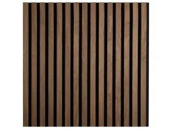 Homestyle4u Akustikpaneel Holz 60x60 cm Braun Wallnuss Wandpaneele Paneele