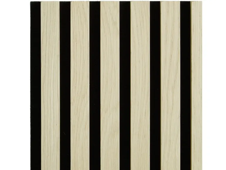 Homestyle4u Akustikpaneele Holz 60x60 cm 4er Set Creme Wandpaneele Beige 2703