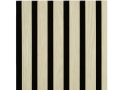 Homestyle4u Akustikpaneele Holz 60x60 cm 2er Set Creme Wandpaneele Beige 2702