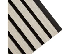 Homestyle4u Akustikpaneele Holz Grau 60x60 cm 4er Set Wandpaneele Paneele 2662