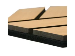 Homestyle4u Akustikpaneele 30 x 26 cm 10 Stück Natur Hexagon Wandpaneele Holz