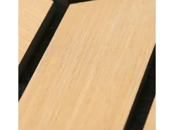 Homestyle4u Akustikpaneele 30 x 26 cm 10 Stück Natur Hexagon Wandpaneele Holz