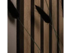 Homestyle4u Akustikpaneele 60x60 2er Set Holz Braun Wallnuss Wandpaneele