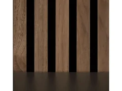 Homestyle4u Akustikpaneele 60x60 2er Set Holz Braun Wallnuss Wandpaneele