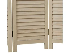 Homestyle4u 3-tlg. Paravent in Braun 120x170 cm 2042