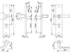 Hoppe Schutz-Wechsel-Garnitur London PZ-72