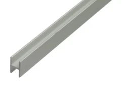 H-Profil Aluminium 13,5 mm x 22 mm x 1.000 mm Silber