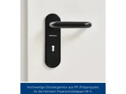 Hörmann Brandschutzklappe T30 H8-5 Grauweiß 800 mm x 800 mm DIN L u. R