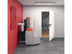 Hörmann Feuerschutz-Tür T 30-H8-5, 75 cm x 200 cm x 4,5 cm Grauweiß