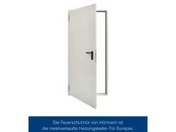 Hörmann Feuerschutz-Tür T 30-H8-5, 100 cm x 200 cm x 4,5 cm Grauweiß