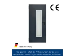 Hörmann Mehrzweck-/Kellertür H8-5 LA (Glas) RAL 7016 Links/Rechts 87,5 x 200 cm