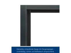 Hörmann Mehrzweck-/Kellertür H8-5 LA (Glas) RAL 7016 Links/Rechts 87,5 x 200 cm