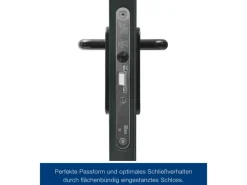 Hörmann Mehrzweck-/Kellertür H8-5 LA (Glas) RAL 7016 Links/Rechts 87,5 x 200 cm