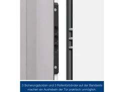 Hörmann Sicherheitstür KSI Thermo46 Verkehrsweiß 100 cm x 200 cm DIN L