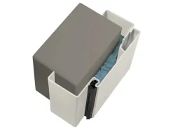 Hörmann Stahlfutterzarge VarioFix MW 175 Lichtgrau 100 cm x 212,5 cm DIN L u. R