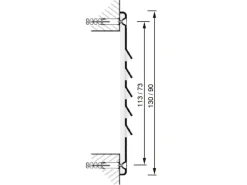 Häusler Edelstahl Lüftungsgitter LG 50710 Zuluft Abluftgitter 130 x 90 mm